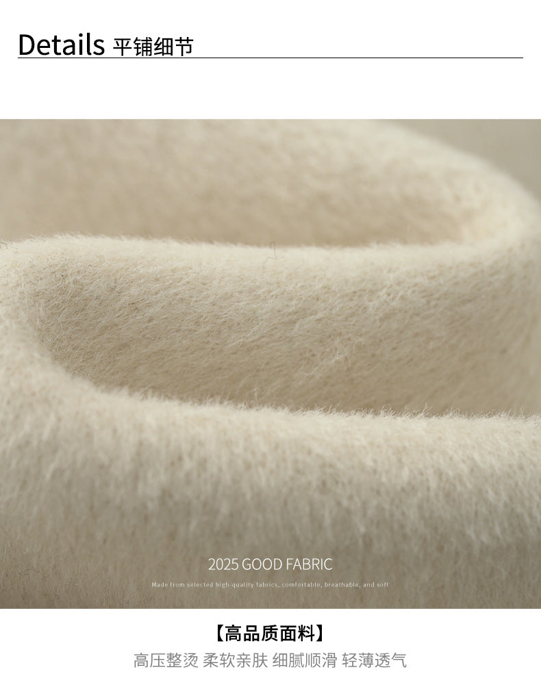 【H565】實拍高級感羊毛混紡羊絨手感外套大衣251021