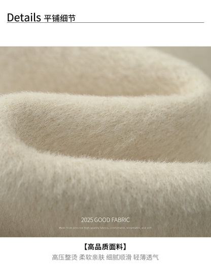 【H565】實拍高級感羊毛混紡羊絨手感外套大衣251021