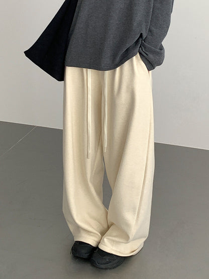 【LD11033】實拍冬季復古極簡寬鬆慵懶垂感彎刀褲251124