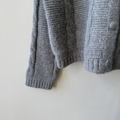 【YP2556】實拍微甜圓領包扣麻花針織外套251023