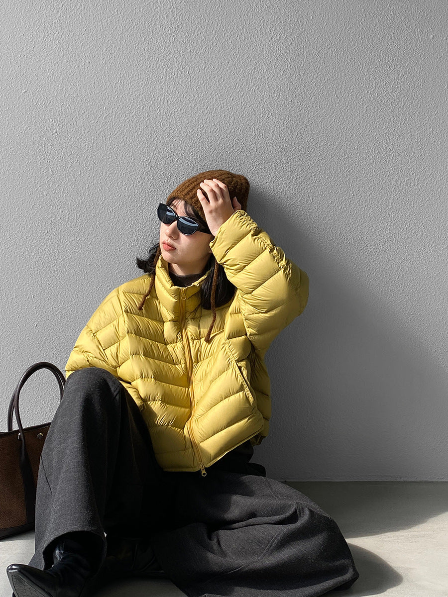 【cimz6383】實拍高領寶款排骨白鴨絨外套（白鴨絨90）251120