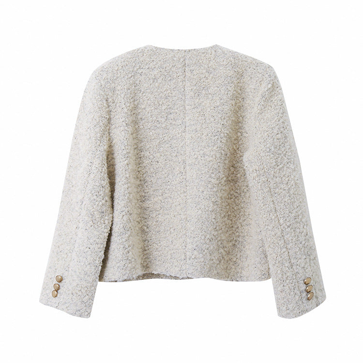 【LD9507】實拍高級感小香風粗花呢子外套251110