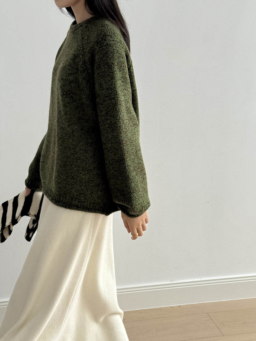 【Y276】實拍冬季軟糯慵懶保暖針織毛衣（棉羊毛10%)251106