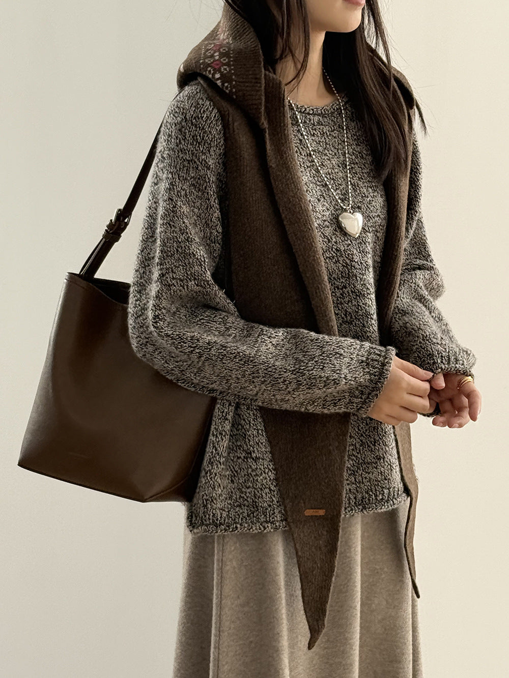 【Y276】實拍冬季軟糯慵懶保暖針織毛衣（棉羊毛10%)251106