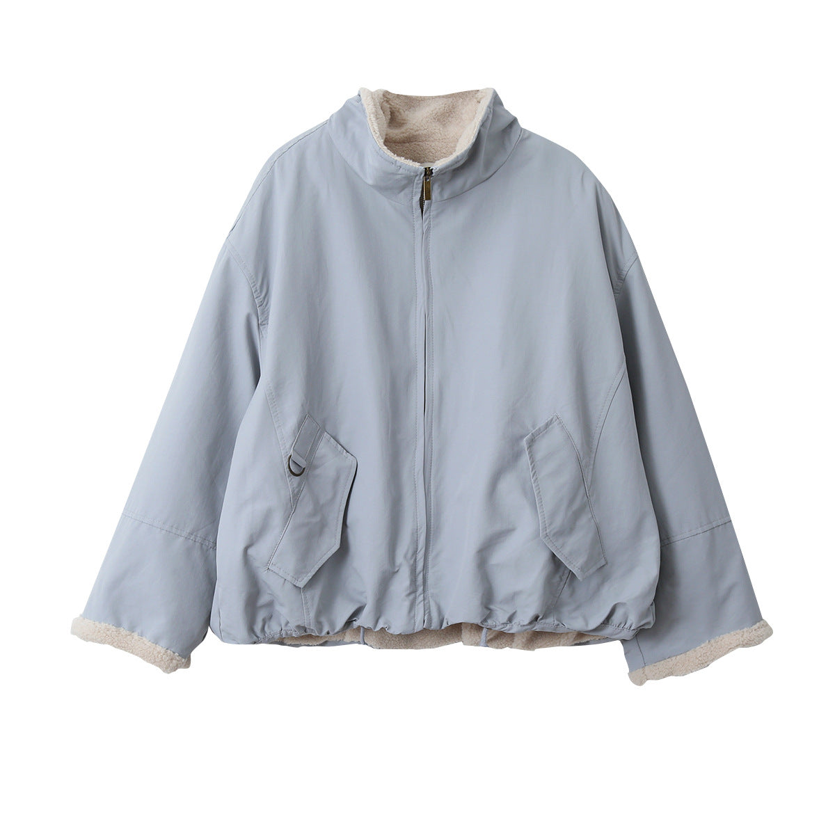 【LD11031】實拍冬天高級感加厚立領羊羔毛保暖夾克外套251124