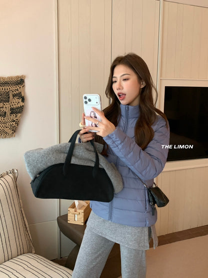 【L1189】實拍M~XL檸檬秋冬輕薄好收納立領保暖白鴨絨外套251117