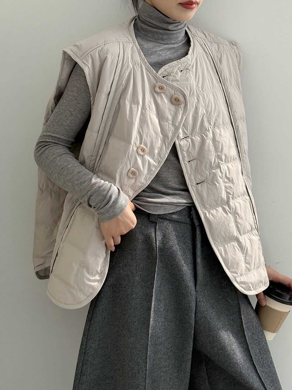 【Y82633】實拍輕暖羽絨背心（含90％白鴨絨）251016