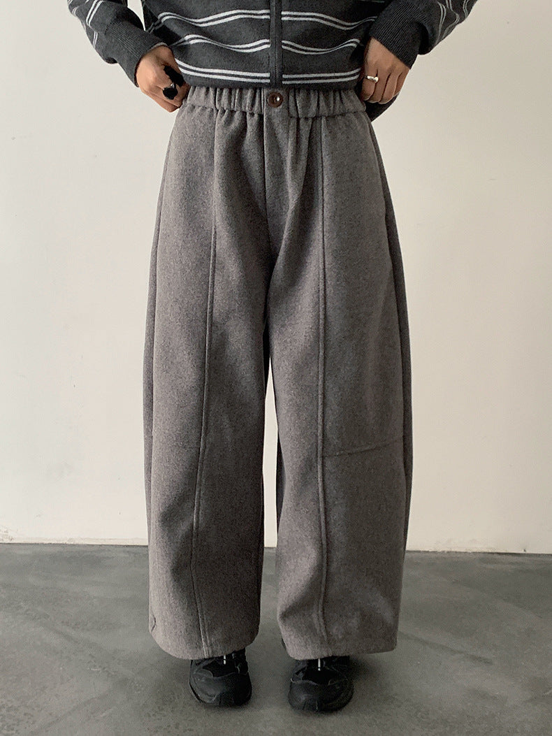 【LD11047】實拍休閒加絨加厚彎刀褲251202