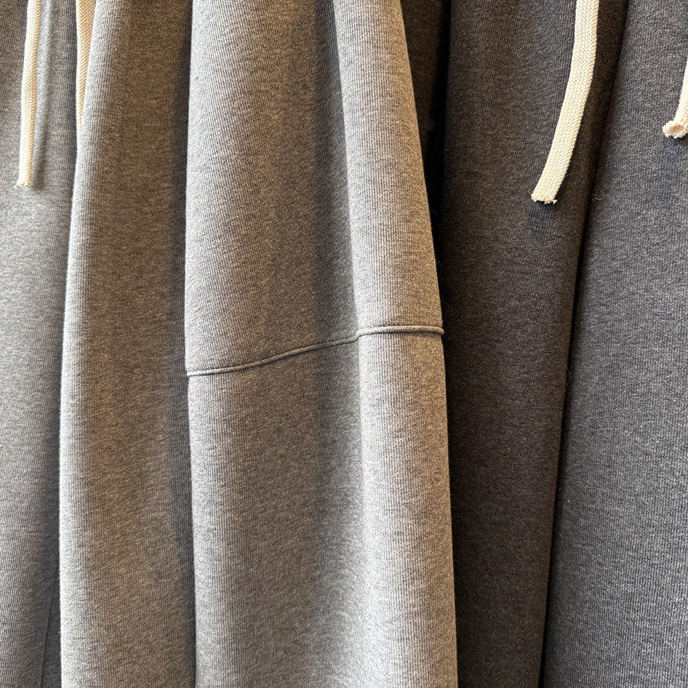 【Y82678】 實拍鬆緊腰抽繩顯瘦闊腿九分褲裙251023