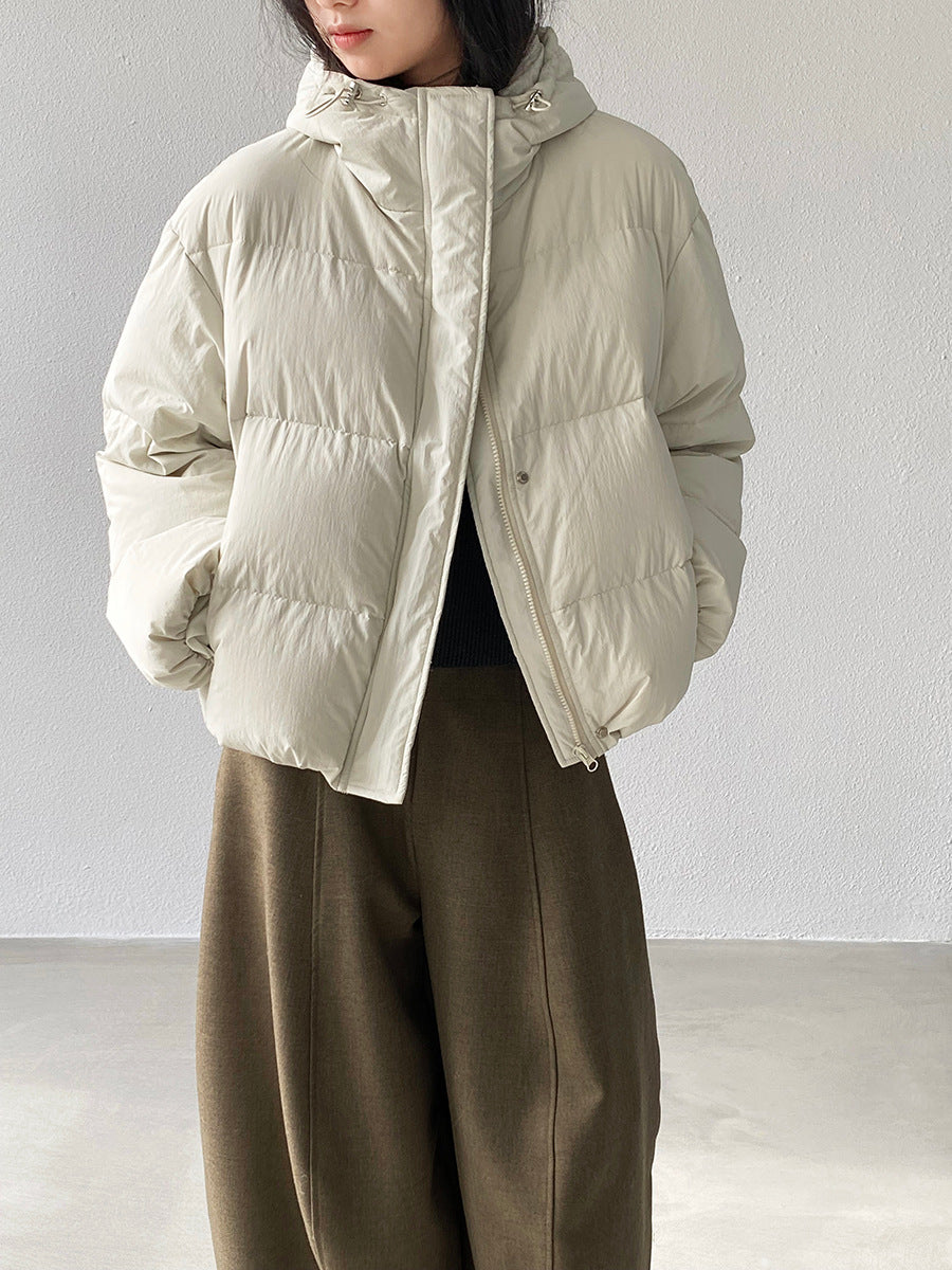 【cimz1728】實拍輕暖90％白鴨絨連帽羽絨外套251201