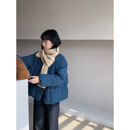 【cimz1010】實拍冬日温暖加厚90％白鴨絨羽絨外套大衣251128