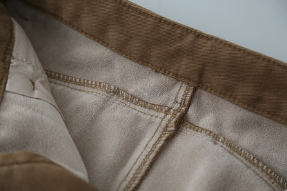 【LD11020】實拍S~XL加絨加厚復古水洗做舊彎刀闊腿牛仔褲251110