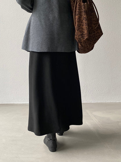 【cimz1722】實拍高級雙面絨感保暖顯瘦直筒裙251201