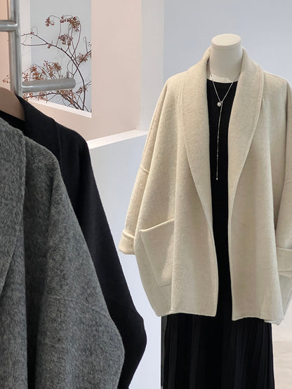 【cimz519】實拍冬天澳羊毛100%雙面呢大衣外套251201