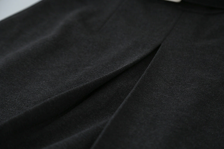 【LD3300】實拍S~XL韓版高腰顯瘦毛呢A字裙＋腰帶251103