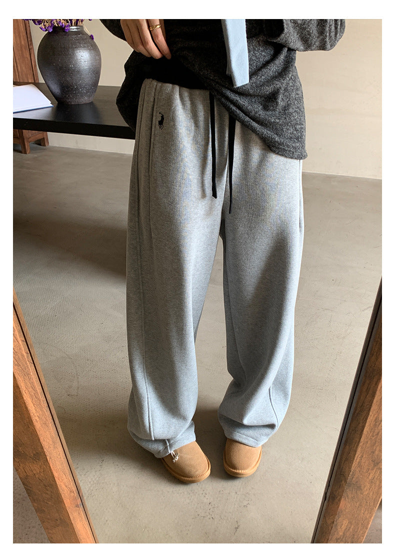 【H5508】實拍M~XL懶懶加厚奧粒絨舒適休閒彎刀褲型251118