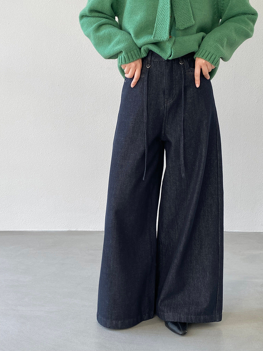 【cimz06332】實拍加絨超暖高腰纖瘦牛仔褲251120