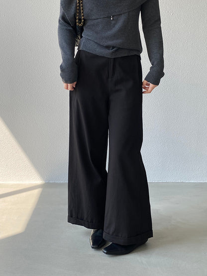 【cim1678】實拍法式高級優雅感顯瘦天絲棉直筒褲251030