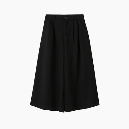 【LD11035】實拍S~L韓版寬鬆高腰毛呢加絨加厚九分褲251124