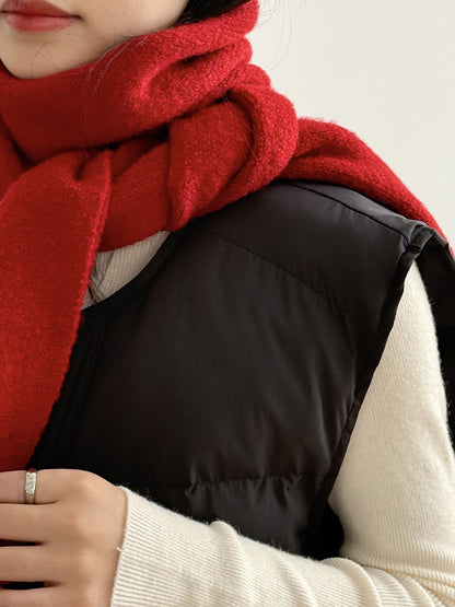 【Y2505】實拍氣質高級感混羊毛針織圍巾251201