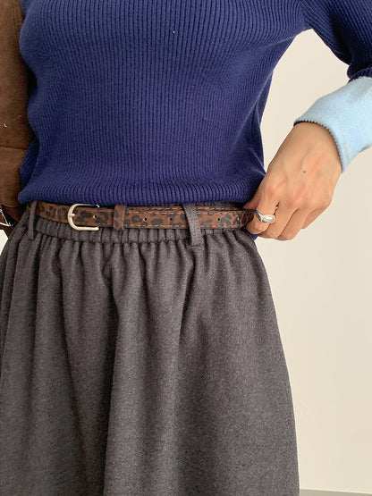 【LD11034】實拍毛呢超顯瘦保暖高腰大裙擺a字裙251124