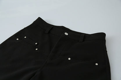 【LD3302】實拍S~XL秋冬顯瘦直筒毛呢休閒褲251103