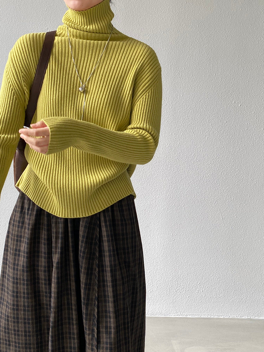 【cimz1388】實拍高領加厚高級感針織毛衣251128