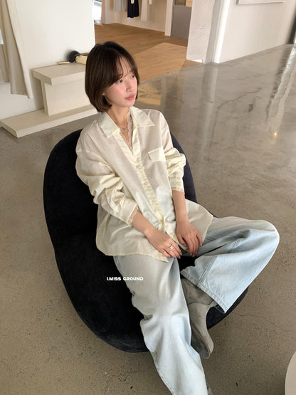 【LR2266】實拍imiss質感推薦！蕾絲苧麻長袖襯衫260305