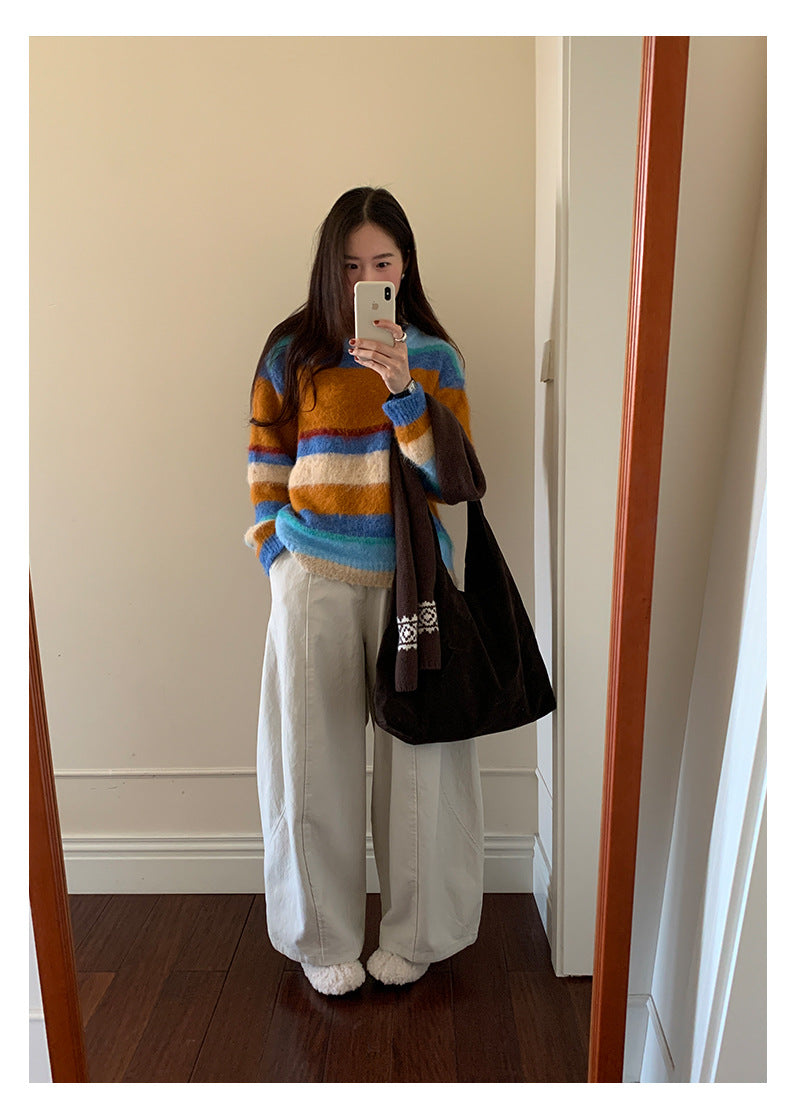 【H5519】實拍S~XL美式天絲棉厚款彎刀休閒褲251125