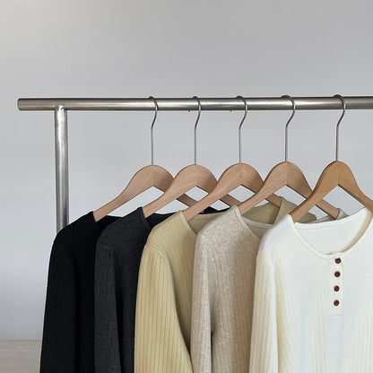 【cimYL369】實拍圓領坑條安迪绒氣質針織衫251201