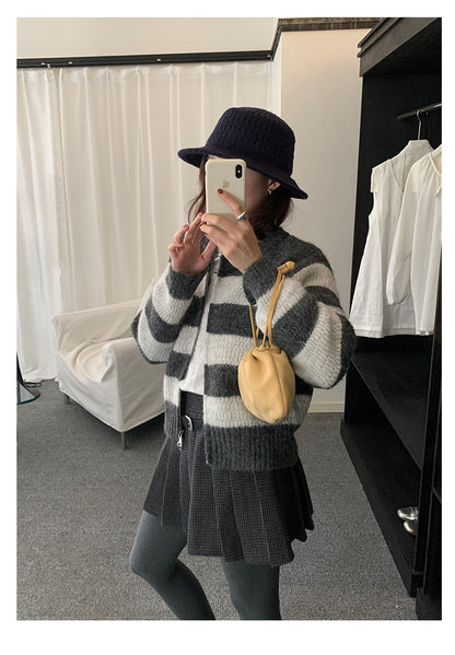 【H5494】實拍復古立體針織外套251109