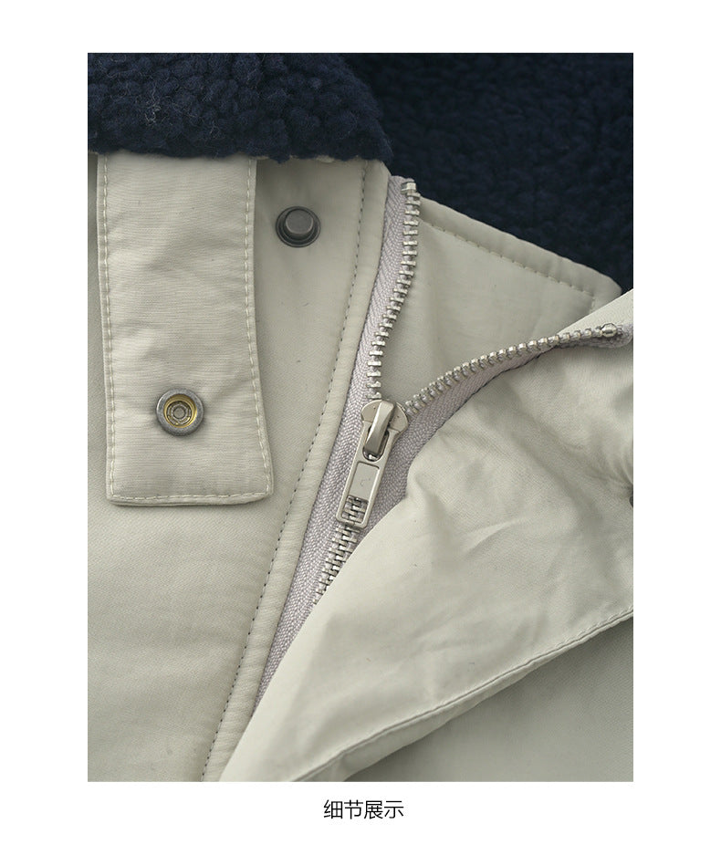 【H5498】實拍韓系加厚保暖長款棉服大衣外套251118