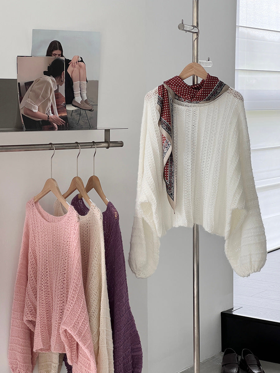 【cim0628】實拍温柔慵懒寬鬆針織薄罩衫（20羊毛）251114