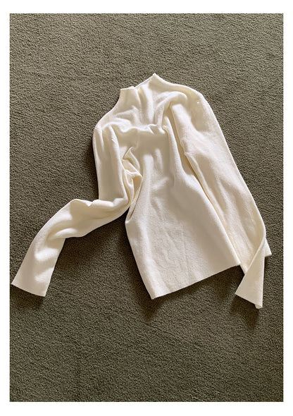 【H5503】實拍基礎純色半高領針織衫251118