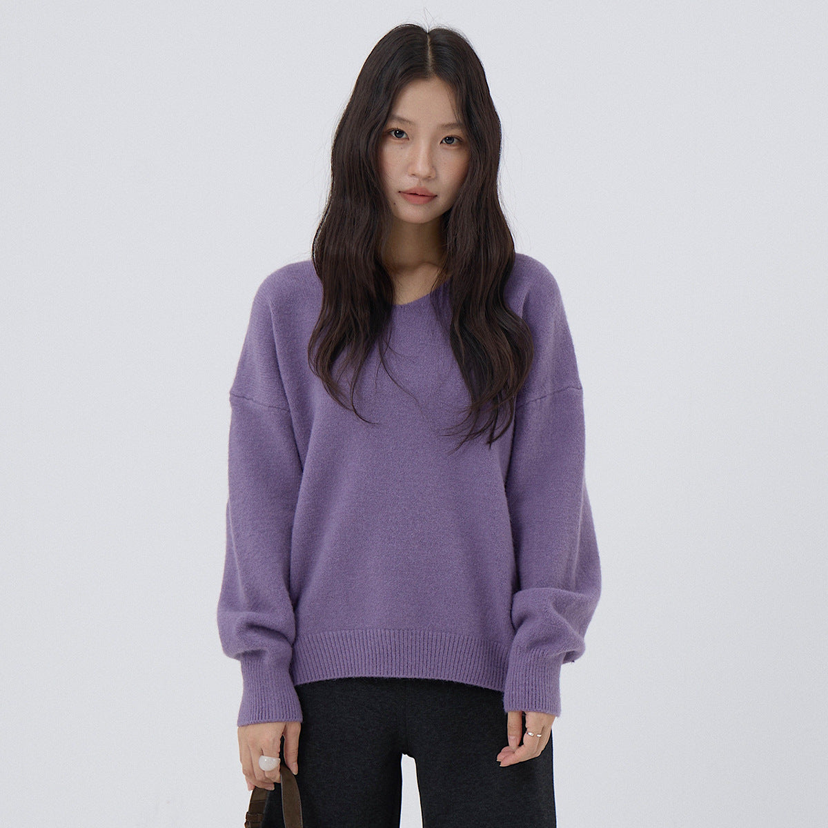 【LD3281】實拍慵懶寬鬆棉羊絨針織毛衣251103