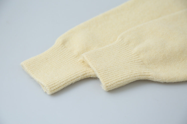 【LD3281】實拍慵懶寬鬆棉羊絨針織毛衣251103