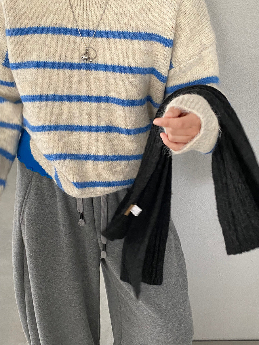 【cimz8925】實拍冬季復古圓領氣質針織毛衣251120