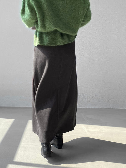 【cimz1722】實拍高級雙面絨感保暖顯瘦直筒裙251201