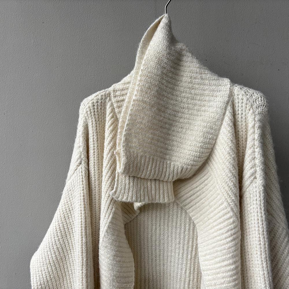 【Y913】實拍大翻領長針織大外套251106