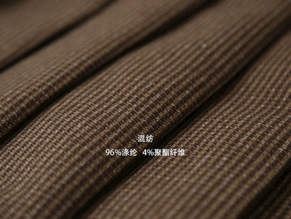 【LD3299】實拍S~XL秋冬露思同款～刺繡毛呢百褶裙251103