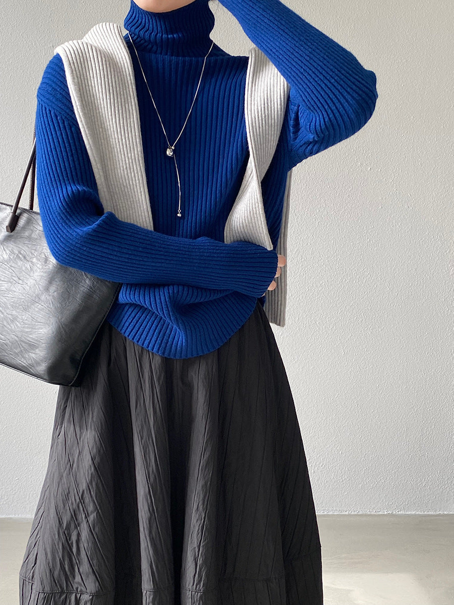 【cimz1388】實拍高領加厚高級感針織毛衣251128