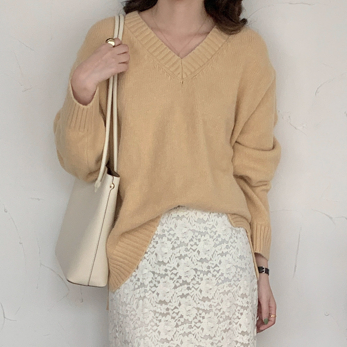 【LD9538】實拍慵懶軟糯寬鬆長袖針織毛衣251103