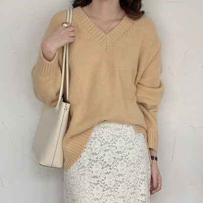 【LD9538】實拍慵懶軟糯寬鬆長袖針織毛衣251103