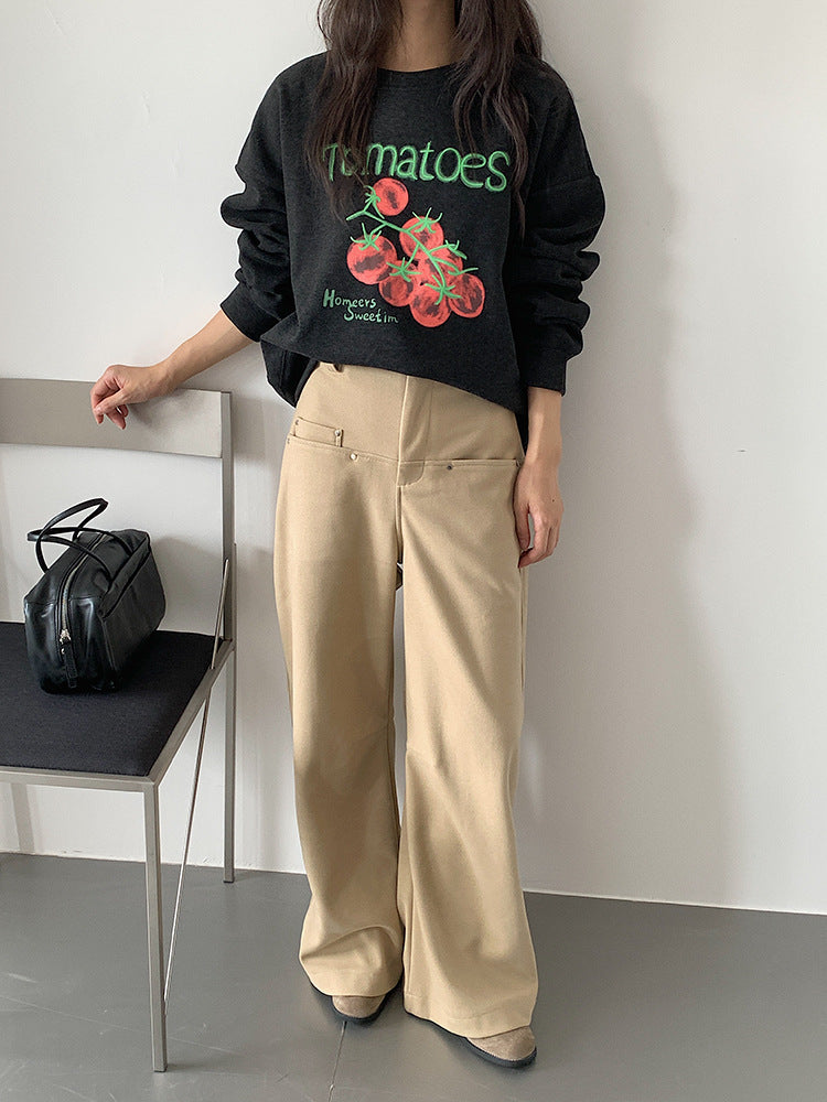 【LD3292】實拍秋冬字母印花加絨衞衣251103