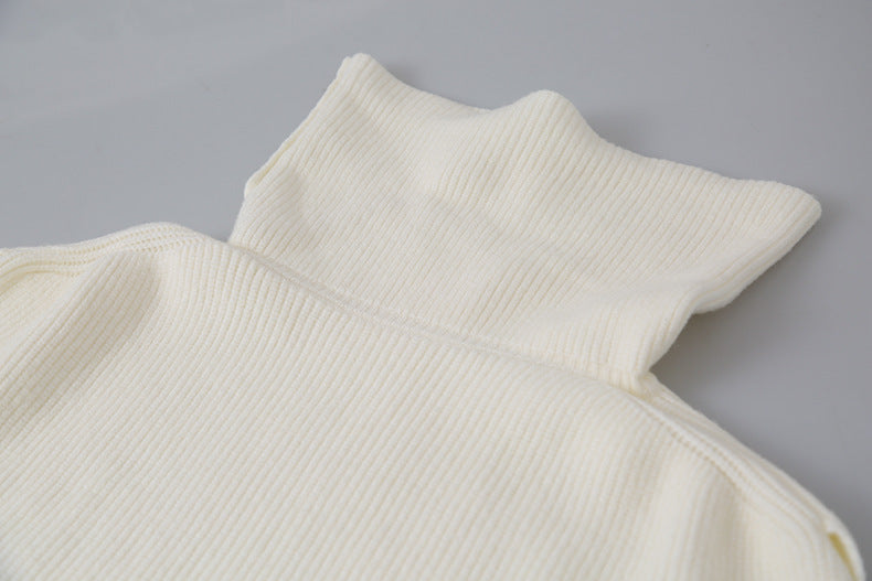 【LD11065】實拍半高領針織衫+針織背心251209