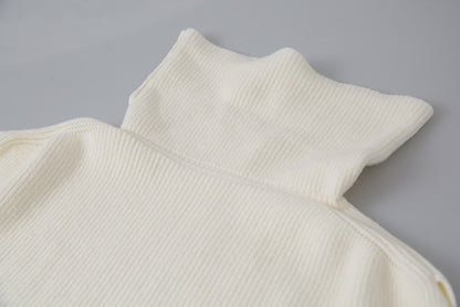 【LD11065】實拍半高領針織衫+針織背心251209