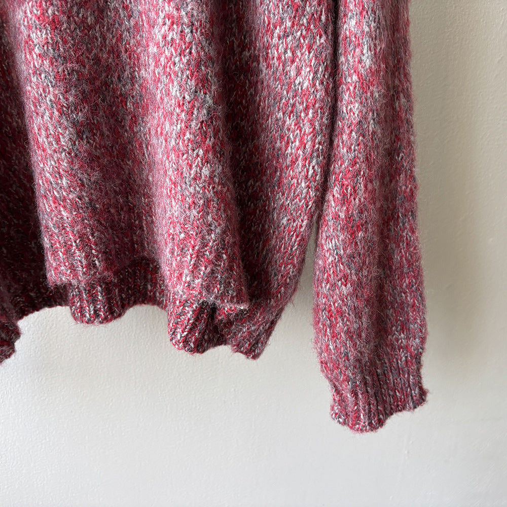 【Y2530】實拍冬季雜色古着針織毛衣(含羊毛6%)251106