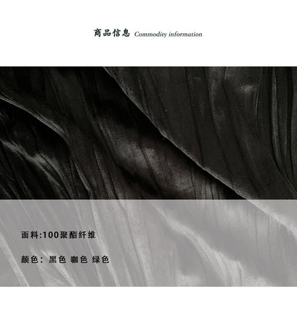 【cimz9173】韓系復古・絲絨垂墜感A字傘裙261029