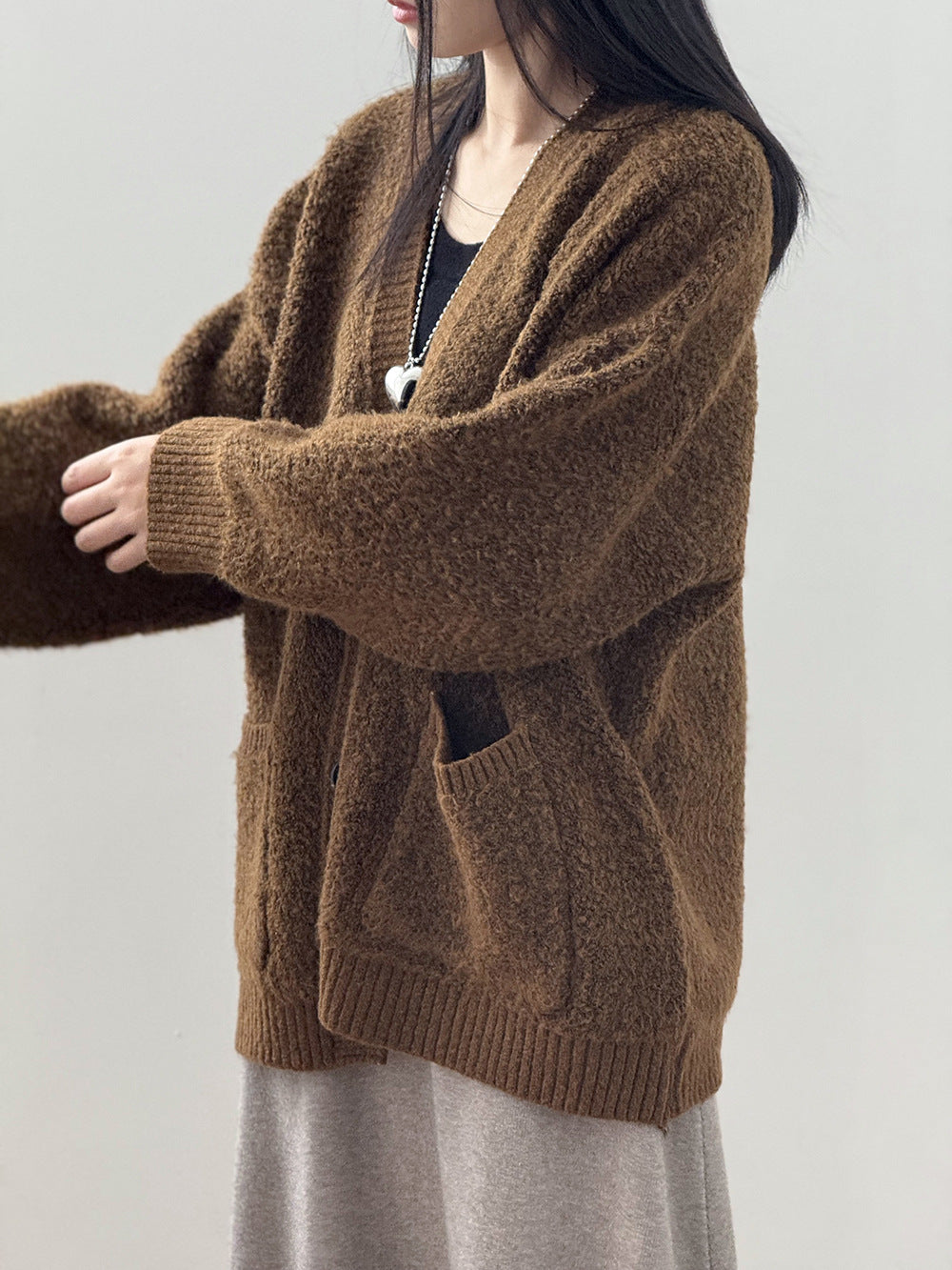 【Y237】實拍慵懶針織毛衣外套(含羊毛6%)251106