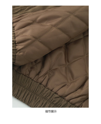 【H5489】實拍復古鋪棉保暖風衣外套251109